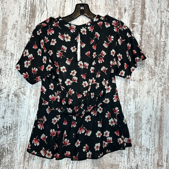 Byron Lars Lotus Flower keyhole Blouse Size 2 NWT - Picture 7 of 7